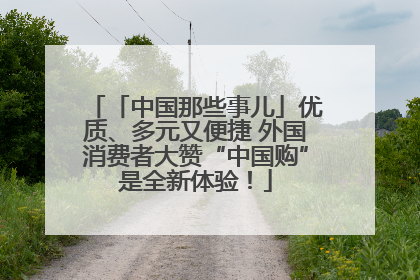 「中国那些事儿」优质、多元又便捷 外国消费者大赞“中国购”是全新体验！