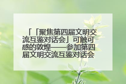 「聚焦第四届文明交流互鉴对话会」可触可感的敦煌——参加第四届文明交流互鉴对话会的外宾参观上元市集
