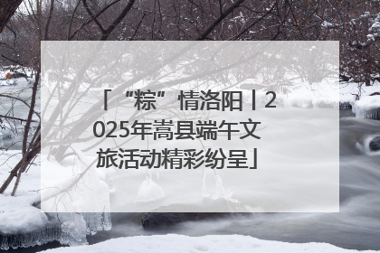 “粽”情洛阳丨2025年嵩县端午文旅活动精彩纷呈