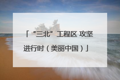“三北”工程区 攻坚进行时（美丽中国）