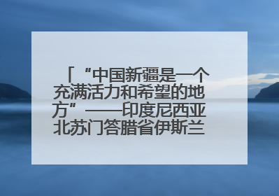 “中国新疆是一个充满活力和希望的地方”——印度尼西亚北苏门答腊省伊斯兰教代表团参访新疆