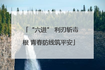 “六进” 利刃斩毒根 青春防线筑平安