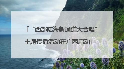 “西部陆海新通道大合唱”主题传播活动在广西启动