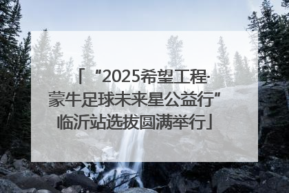 “2025希望工程·蒙牛足球未来星公益行”临沂站选拔圆满举行