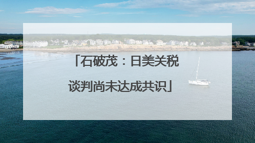 石破茂：日美关税谈判尚未达成共识