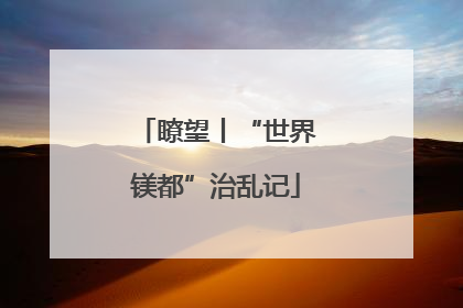 瞭望丨“世界镁都”治乱记