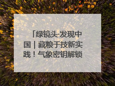 绿镜头·发现中国｜藏粮于技新实践！气象密钥解锁青稞高产基因
