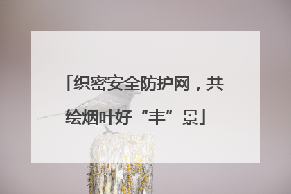 织密安全防护网，共绘烟叶好“丰”景