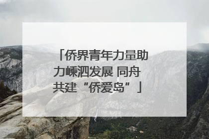 侨界青年力量助力嵊泗发展 同舟共建“侨爱岛”