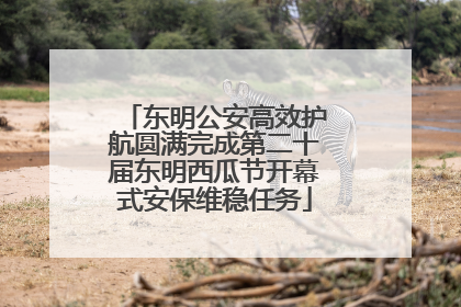 东明公安高效护航圆满完成第二十届东明西瓜节开幕式安保维稳任务