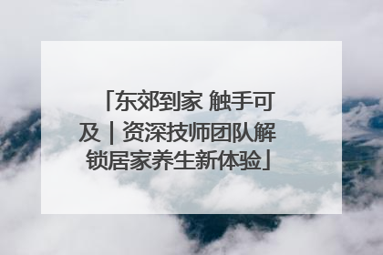 东郊到家 触手可及｜资深技师团队解锁居家养生新体验