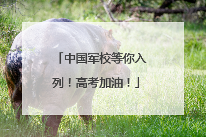 中国军校等你入列！高考加油！