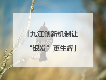 九江创新机制让“银发”更生辉