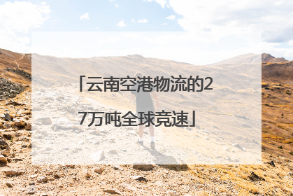 云南空港物流的27万吨全球竞速