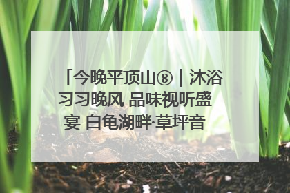 今晚平顶山⑧｜沐浴习习晚风 品味视听盛宴 白龟湖畔·草坪音乐会激情上演