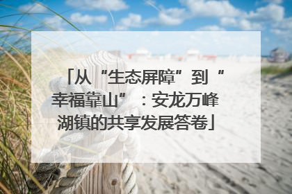 从“生态屏障”到“幸福靠山”：安龙万峰湖镇的共享发展答卷