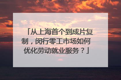 从上海首个到成片复制，闵行零工市场如何优化劳动就业服务？