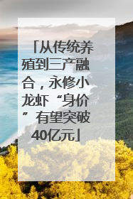 从传统养殖到三产融合，永修小龙虾“身价”有望突破40亿元