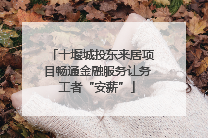 十堰城投东来居项目畅通金融服务让务工者“安薪”