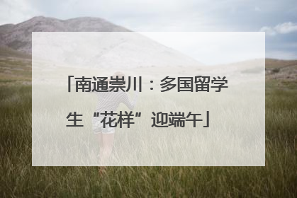 南通崇川：多国留学生“花样”迎端午