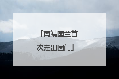 南靖国兰首次走出国门
