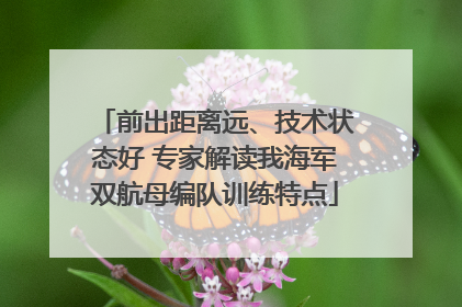 前出距离远、技术状态好 专家解读我海军双航母编队训练特点