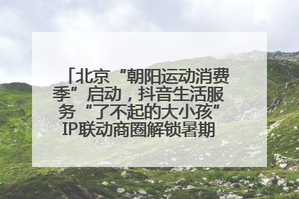北京“朝阳运动消费季”启动，抖音生活服务“了不起的大小孩”IP联动商圈解锁暑期亲子消费新场景