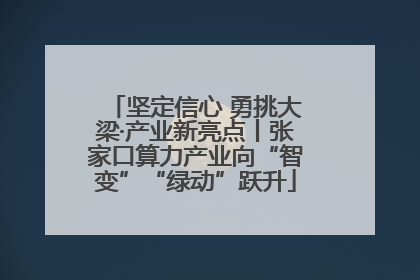 坚定信心 勇挑大梁·产业新亮点丨张家口算力产业向“智变”“绿动”跃升