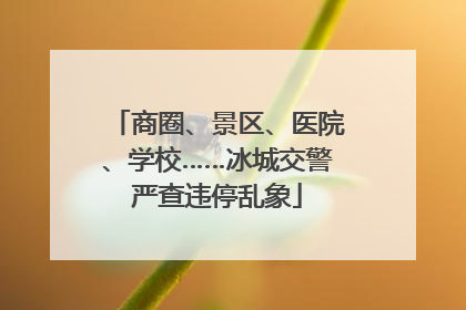 商圈、景区、医院、学校……冰城交警严查违停乱象