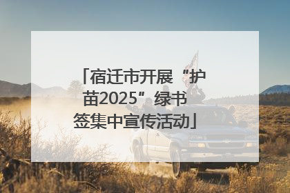 宿迁市开展“护苗2025”绿书签集中宣传活动