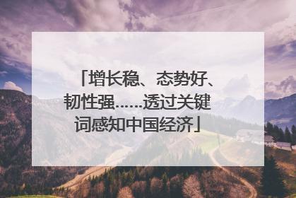 增长稳、态势好、韧性强……透过关键词感知中国经济
