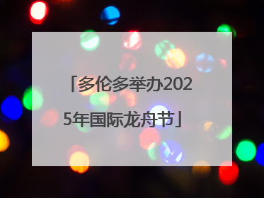 多伦多举办2025年国际龙舟节