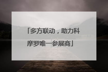 多方联动，助力科摩罗唯一参展商