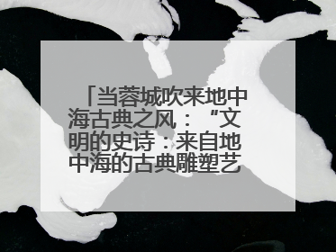 当蓉城吹来地中海古典之风：“文明的史诗：来自地中海的古典雕塑艺术”正式启幕