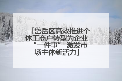 岱岳区高效推进个体工商户转型为企业“一件事” 激发市场主体新活力