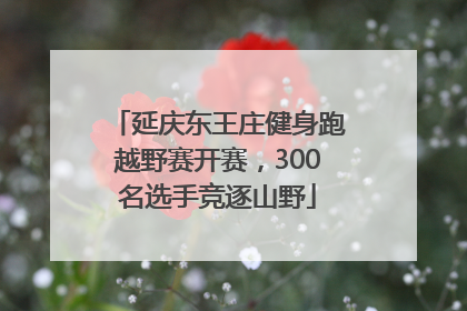 延庆东王庄健身跑越野赛开赛，300名选手竞逐山野