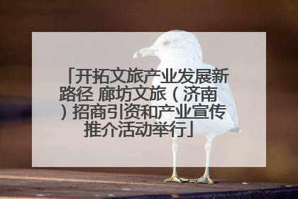 开拓文旅产业发展新路径 廊坊文旅（济南）招商引资和产业宣传推介活动举行
