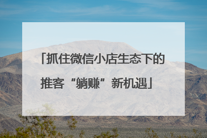 抓住微信小店生态下的推客“躺赚”新机遇