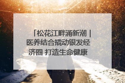 松花江畔涌新潮｜医养结合撬动银发经济圈 打造生命健康产业新样本