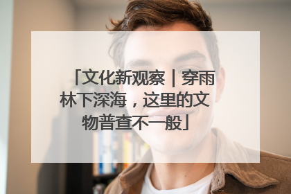 文化新观察｜穿雨林下深海，这里的文物普查不一般
