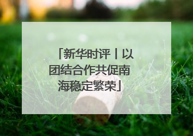 新华时评丨以团结合作共促南海稳定繁荣