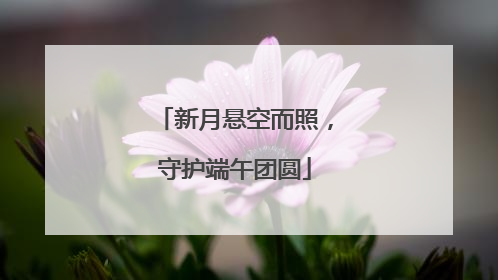 新月悬空而照，守护端午团圆