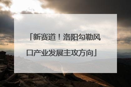 新赛道！洛阳勾勒风口产业发展主攻方向