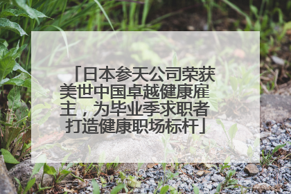 日本参天公司荣获美世中国卓越健康雇主，为毕业季求职者打造健康职场标杆
