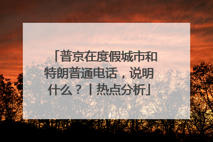 普京在度假城市和特朗普通电话，说明什么？丨热点分析