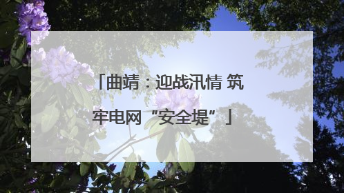曲靖：迎战汛情 筑牢电网“安全堤”
