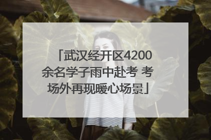 武汉经开区4200余名学子雨中赴考 考场外再现暖心场景