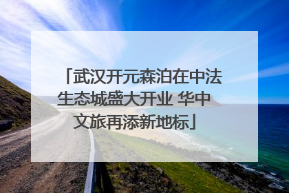 武汉开元森泊在中法生态城盛大开业 华中文旅再添新地标