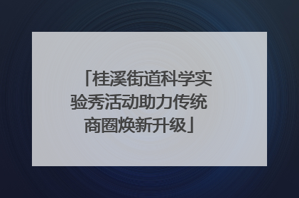 桂溪街道科学实验秀活动助力传统商圈焕新升级