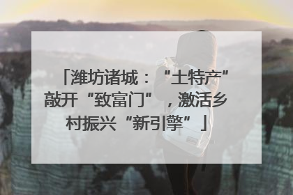 潍坊诸城：“土特产”敲开“致富门”，激活乡村振兴“新引擎”